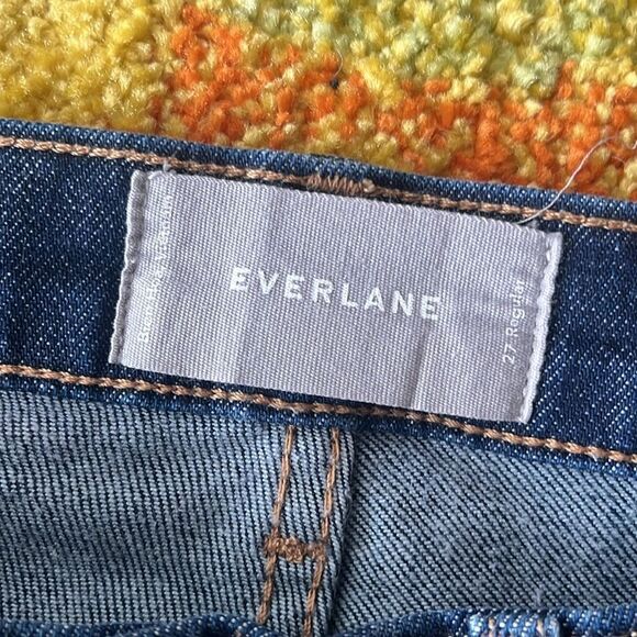 WOMENS EVERLANE STRAIGHT DARK WASH JEANS SIZE 27 - Picture 8 of 9